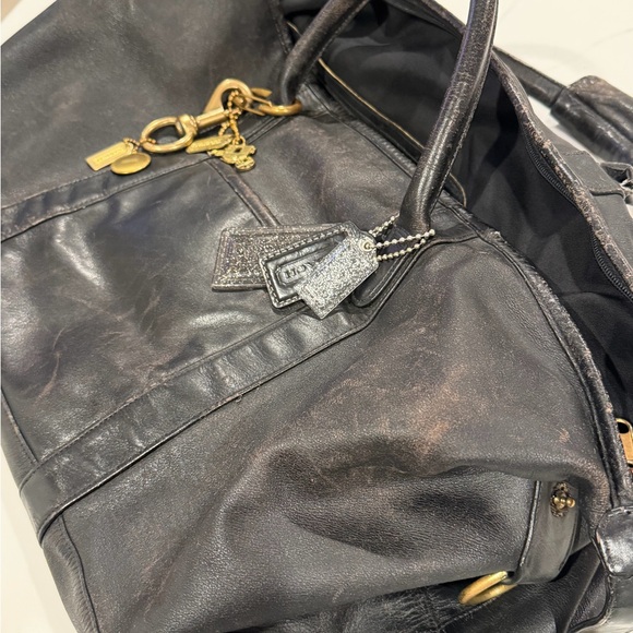 Vintage distressed Coach Duffle - Picture 3 of 8